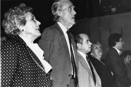 Boeninger E., junto a Zaldívar, Andrés y su señora en un acto dela Democracia Cristiana