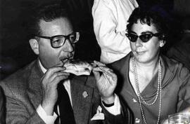 Imagen de Salvador Allende, junto a Graciela Alvarez