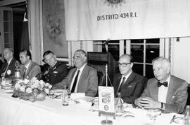 Fernando Matthei, Comandante en Jefe de la Fuerza Aérea de Chile, participa en reunión del Rotary...