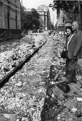 Trabajos en calle Puente