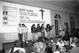 Presentación del conjunto de música Illapu: Vicaría de la Solidaridad, Santiago