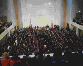 Panorámica del cambio de mando y toma del gobierno por Patricio Aylwin en 1991