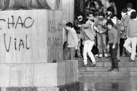 Manifestación en la Universidad Católica