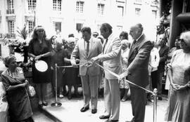 Máximo Honorato, Alcalde de Municipalidad de Santiago, inaugura ascensor del cerro Santa Lucía: S...