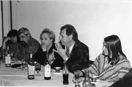 Cena en la mansión de la novia. CIEL. Elizabeth Subercaseaux, Ricardo Lagos, María Maluenda, Juli...