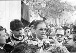 Sergio Fernández en funeral de Carabinero