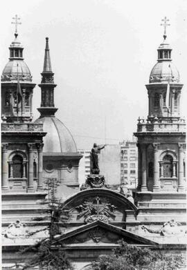 Una vista de la catedral de Santiago