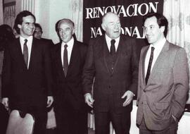 Allamand, Piñera, Jarpa y Otero de RN