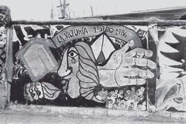 Mural en la Victoria en donde sale La Victoria 1957-1986