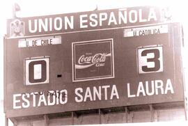 Marcador de goles el triunfo de Universidad Católica sobre Universidad de Chile: Estadio Santa Laura