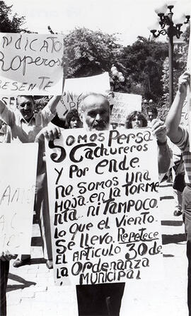 Protesta de comercio ambulante