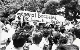 Agrupaciones de Derechos Humanos realizan acto de protesta y Homenaje a los caídos: Santiago