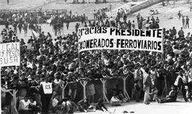 Participantes de la manifestación por el 1 de mayo