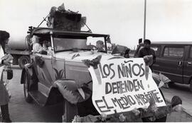 Ecología. Caravana infantil en contra del smog. La Florida