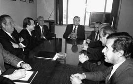 Pedro Correa, Germán Riesco, Edgardo Boeninger, Patricio Aylwin y Andrés Zaldívar en Reunión de d...