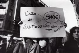 Ecología. Manifestación contra smog