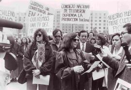 Protesta actores Frontis Moneda