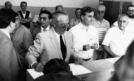 José Toribio Merino, Comandante en Jefe de la Armada de Chile, participa en la Elección Presidenc...