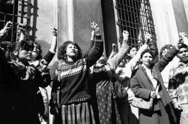 Integrantes de la Agrupación de Familiares de presos Políticos, realizan manifestación de protest...