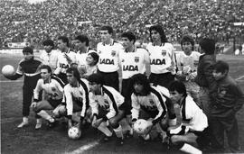 Colo-Colo posando para la cámara justo antes de empezar el partido