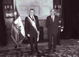 Patricio Aylwin junto a Rojas, Patricio en el palacio de la Moneda