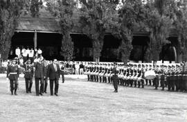 Enrique Kauss, Ministerio del Interior, junto al General Director de Carabineros, Rodolfo Stange,...