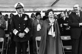 José Toribio Merino, Comandante en Jefe de la Armada de Chile, junto a su esposa