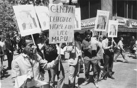 Chile Partidos Políticos Manifestación por Garretón en el centro de Santiago