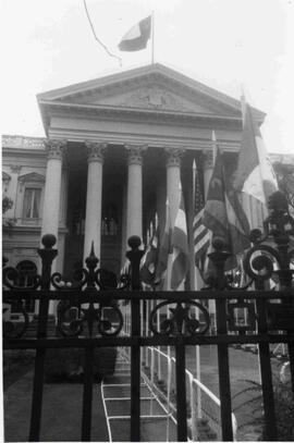 Fachada del ex Congreso Nacional de Santiago