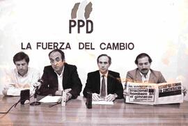 Jorge Schaulsohn, Oscar Garretón, Sergio Bitar y Heraldo Muñoz