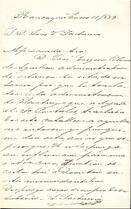 Carta de L. Lastarria a José Victorino Lastarria