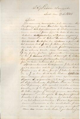 Carta de José Victorino Lastarria a José Patricio Arriagada