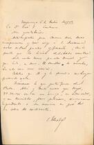 Carta de J. Estrada a José Victorino Lastarria