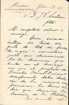 Carta de Pedro Lucio Cuadra a José Victorino Lastarria