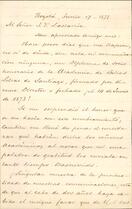 Carta de Manuel Ancízar a José Victorino Lastarria