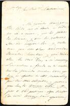 Carta de Antonio Arcos a José Victorino Lastarria