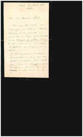 Carta de G. Hubbard a Gent