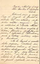 Carta de Julio Campo a José Victorino Lastarria