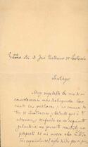 Carta de Juan Pedro Criado y Domínguez a José Victorino Lastarria