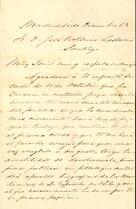 Carta de Luis M. Cardozo a José Victorino Lastarria