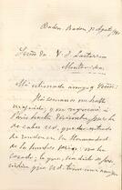 Carta de José María Torres Caicedo a José Victorino Lastarria