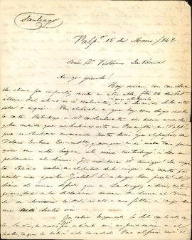 Carta de H. M. Moreno a José Victorino Lastarria