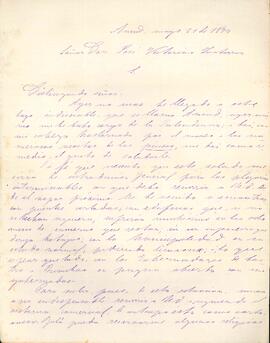 Carta de Luis Rodríguez a José Victorino Lastarria