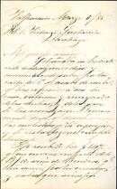 Carta de Mariano de Sarratea a José Victorino Lastarria