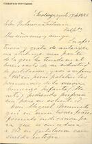 Carta de Francisco Gandarillas a José Victorino Lastarria