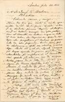 Carta de Manuel Carvallo a José Victorino Lastarria