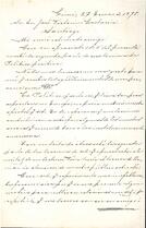 Carta de José Antonio Barrenechea a José Victorino Lastarria