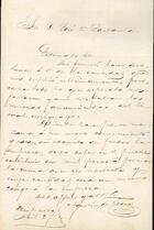 Carta de Agustín de Vedia a José Victorino Lastarria