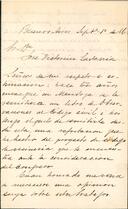 Carta de Manuel Antonio de los Santos Sáez a José Victorino Lastarria